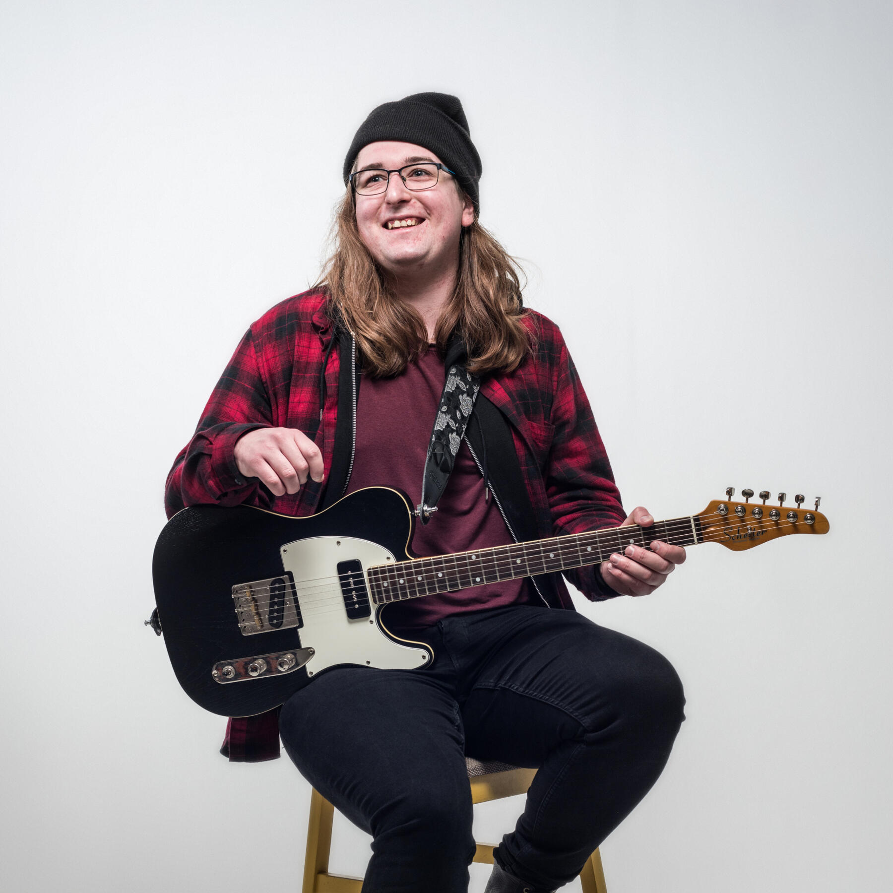 Chris Illingworth Guitar photoshoot with Colin Hawkins in Bath, UK